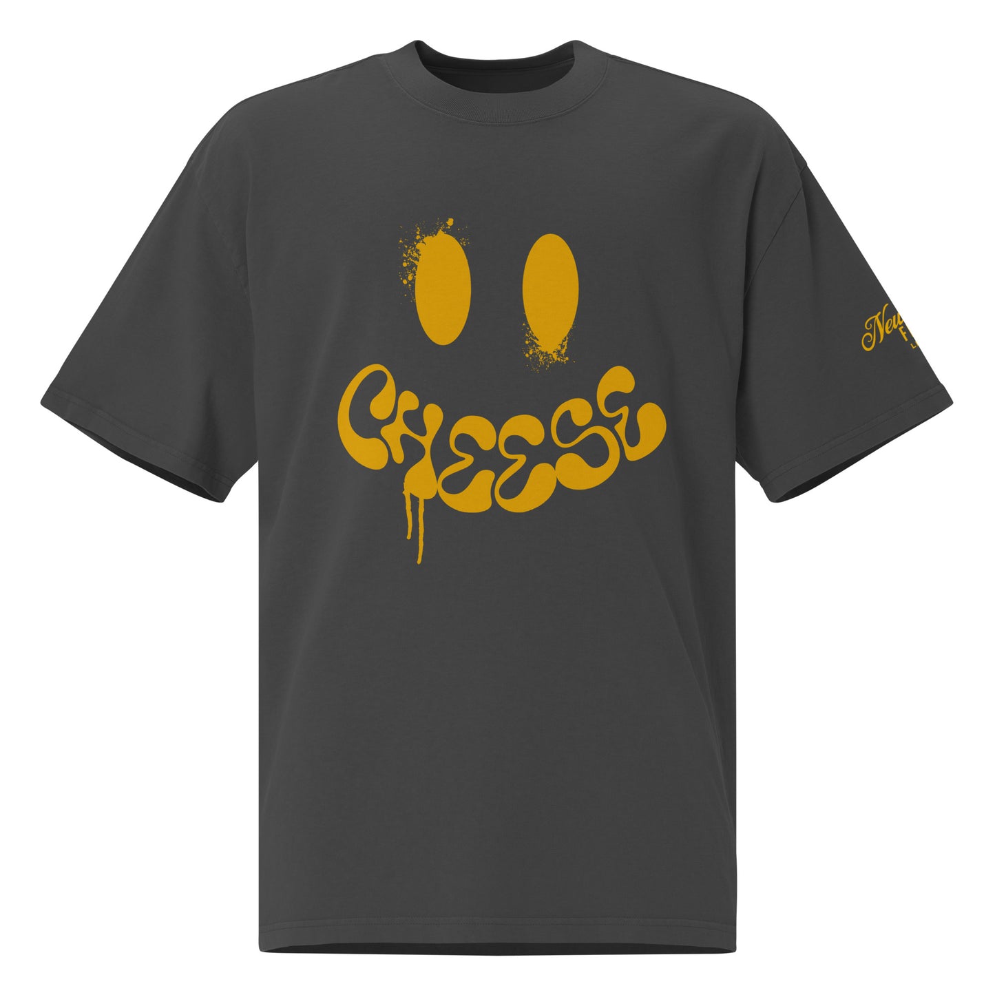 Cheese Oversized Faded T-Shirt