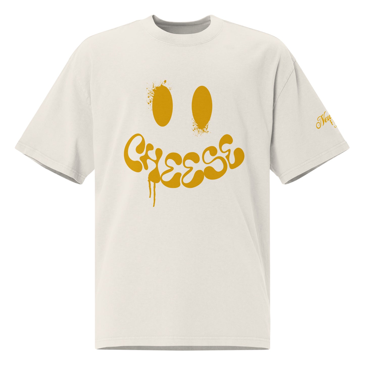 Cheese Oversized Faded T-Shirt