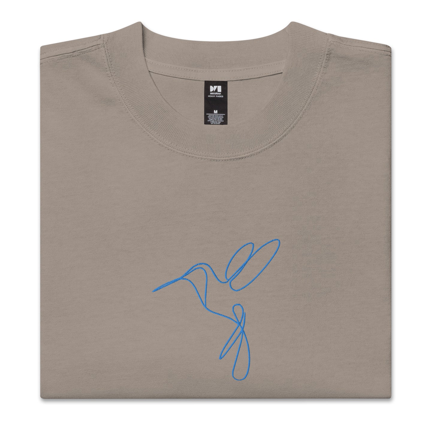 Oversized Faded Hummingbird Tee